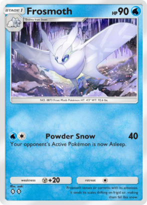 Frosmoth Pokémon TCG Pocket card.