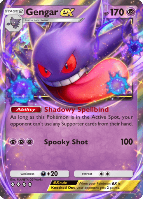 Gengar ex Pokémon TCG Pocket card.