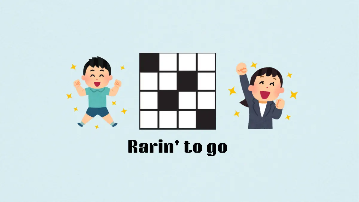 ‘Rarin’ to go’ NYT Mini Crossword puzzle clue answer and hints