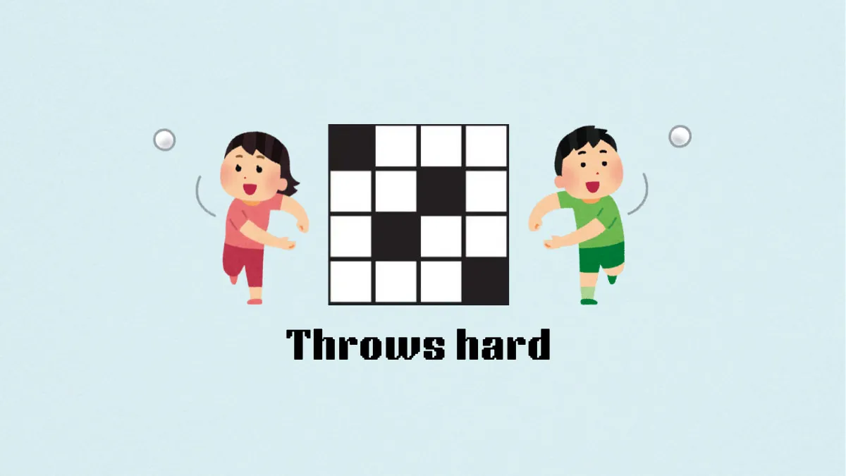 ‘Throws hard’ NYT Mini Crossword puzzle clue answer and hints