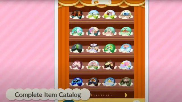 An image from Animal Crossing Pocket Camp of the new Item Catalog, which includes every item from the game.