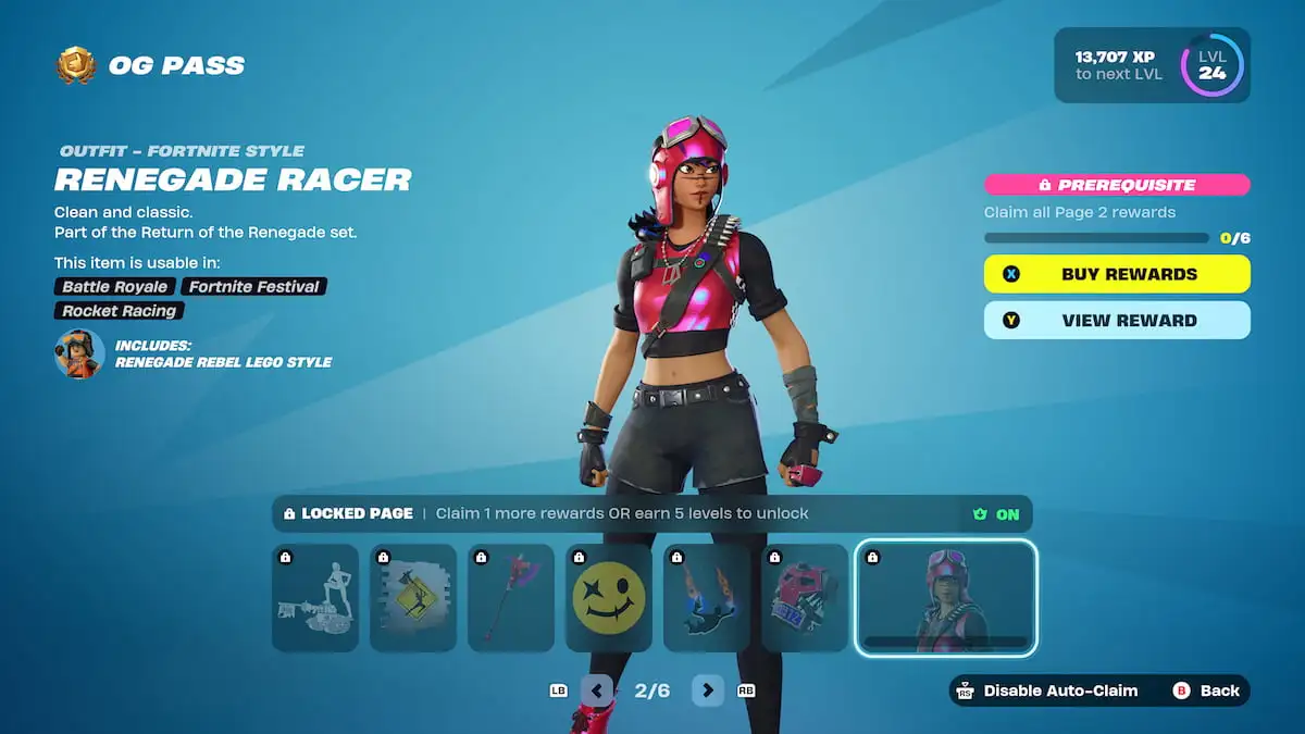 alt pink skin for renegade rebel skin fortnite og pass