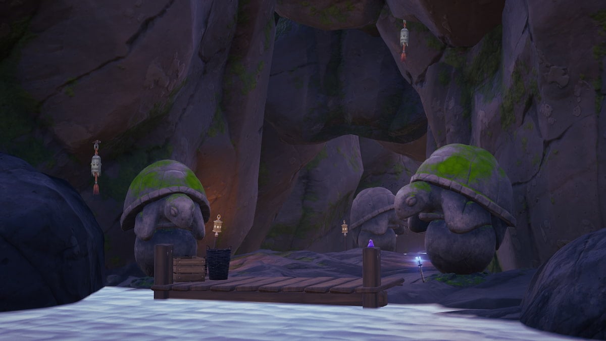 Picture showing the Magic Mosses cave door in Fortnite.