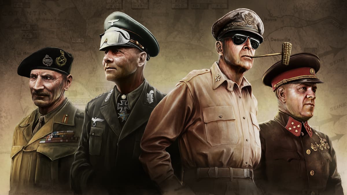 Generals in a Hearts of Iron IV promotional art.