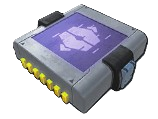 The Heavy Weight Module, a grey square with a purple square on top of it and a Pal Sphere icon in Palworld