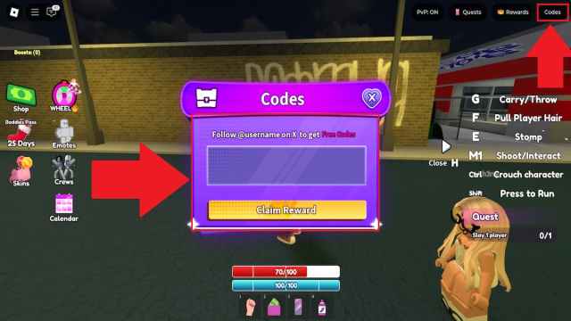 How to redeem Baddies codes