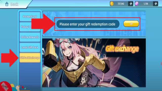 How to redeem Pocket Battle codes step 2