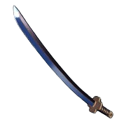 A classic silver Katana from Palworld