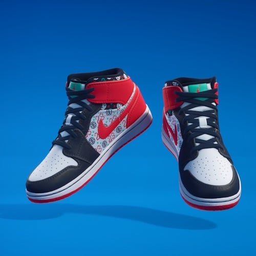 air jordan 1 mid ugly christmas sweater