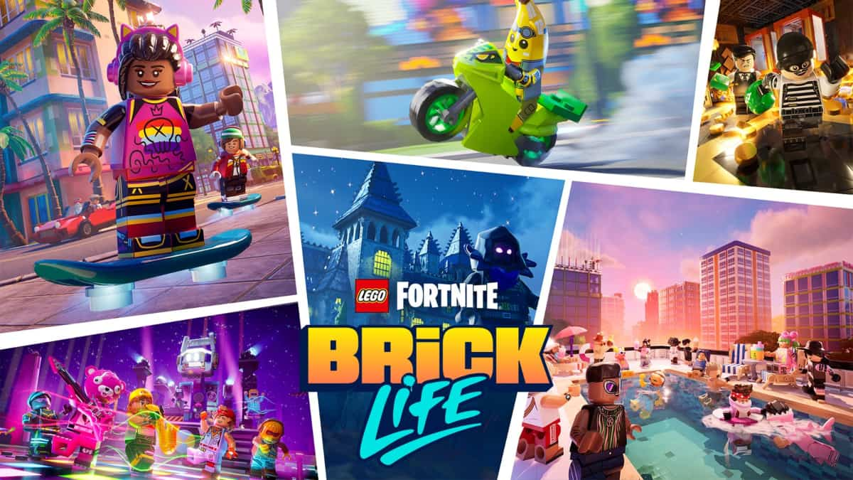 Promotional artwork for LEGO Fortnite Brick Life