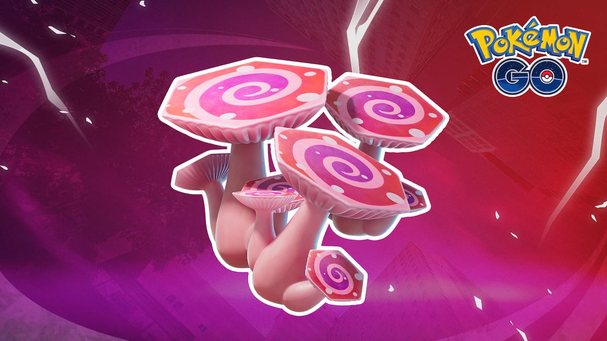 Max Mushrooms with pink background