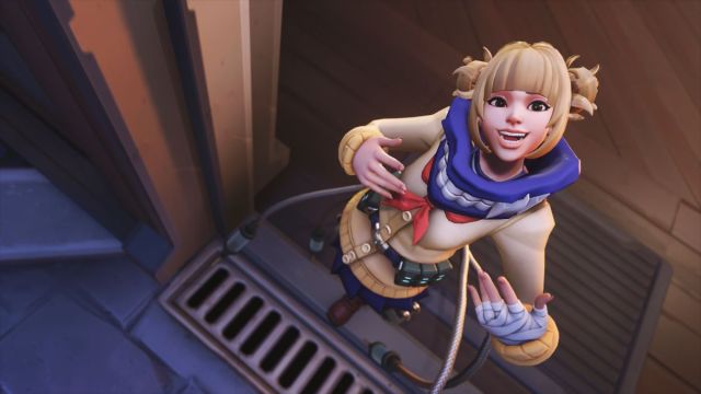 An image from Overwatch 2 of the Himiko Toga Kiriko skin, which is a collab with My Hero Academia.