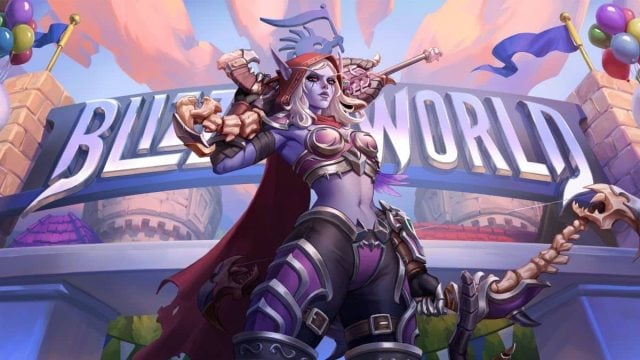 An image of the Widowmaker and World of Warcraft collab, which turns Widowmaker into Sylvanas.