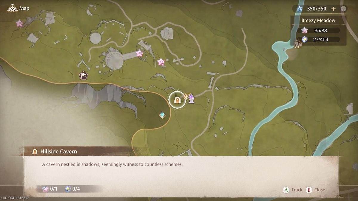 The location of the cavern in infinity nikki