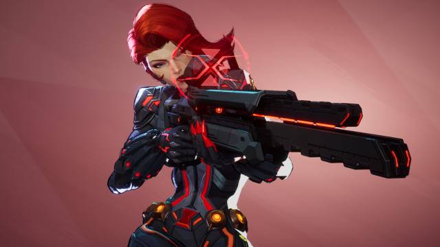 Black Widow aiming carefully with her rifle in Marvel Rivals.