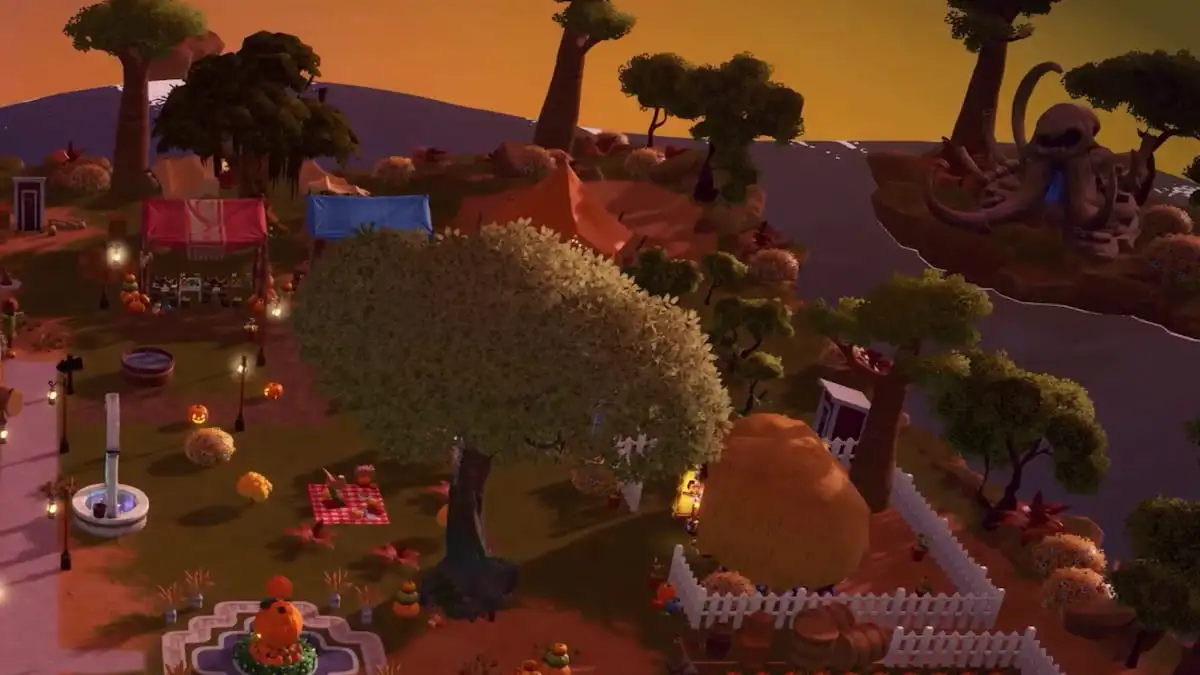 A Sunlit Plateau Floating Island in Disney Dreamlight Valley.