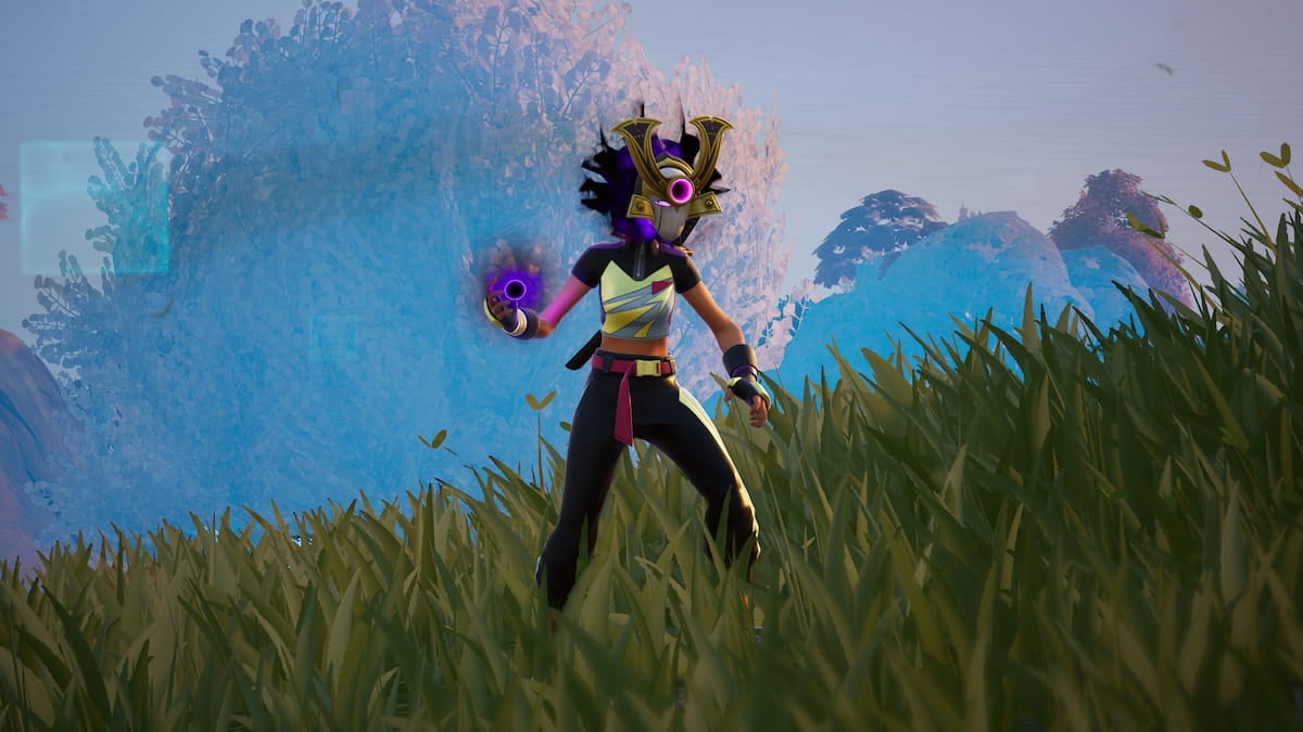 Fortnite player wearing a Void Oni Mask