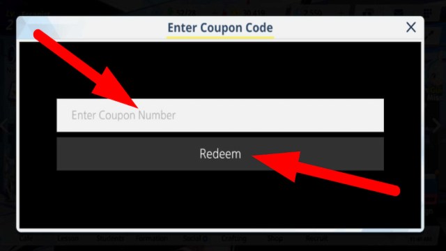 How to redeem Blue Archive Coupon codes, step 4