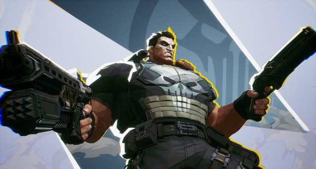 The Punsiher in Marvel Rivals wields two large guns, one in each hand.