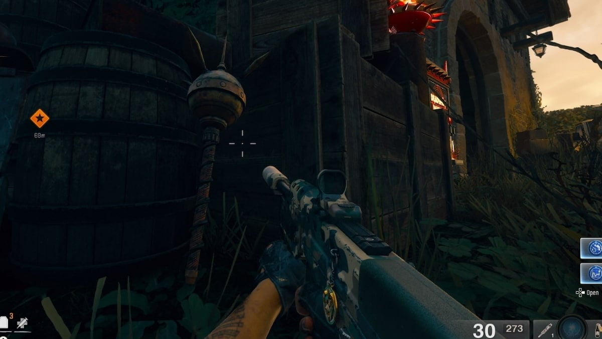 Lightning Rod in Citadelle des Morts BO6 Zombies map