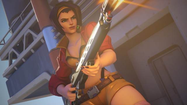 Ashe in Cowboy Bebop skin in OW2