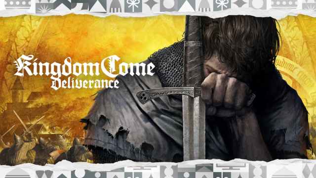 torn wrapping paper revealing art for Kingdom Come: Deliverance