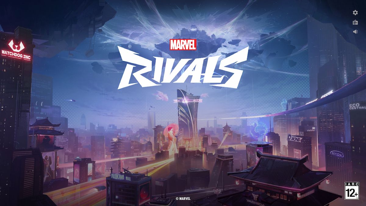 The main screen for Marvel Rivals.