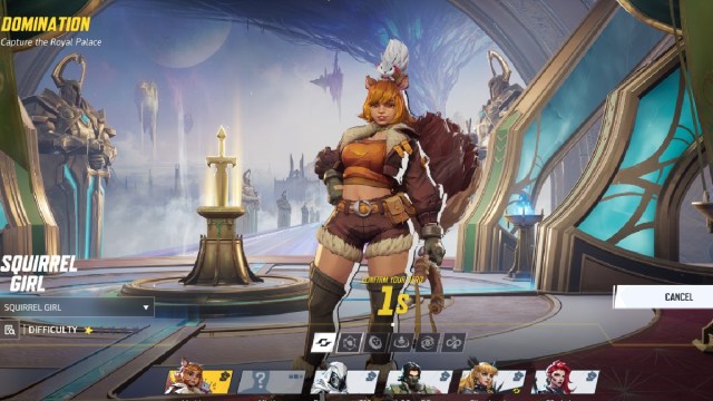 Marvel Rivals open team pick with squirrel girl and random characters