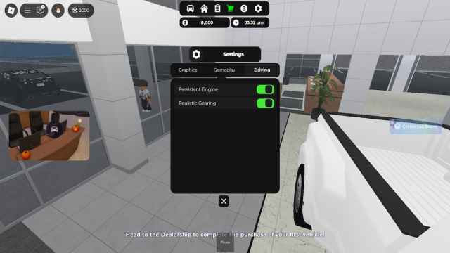 Rensselaer County Roblox Settings menu