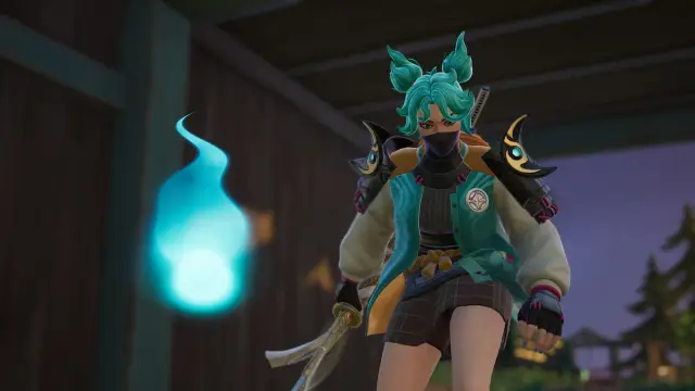 jade standing by a residual essence in fortnite.