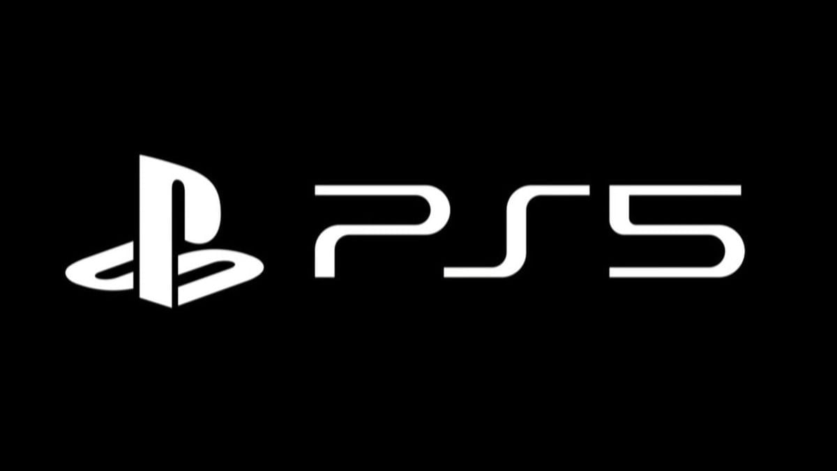 sony ps5 logo with a black background