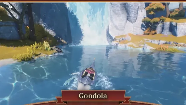 The Gondola echo can swim across water