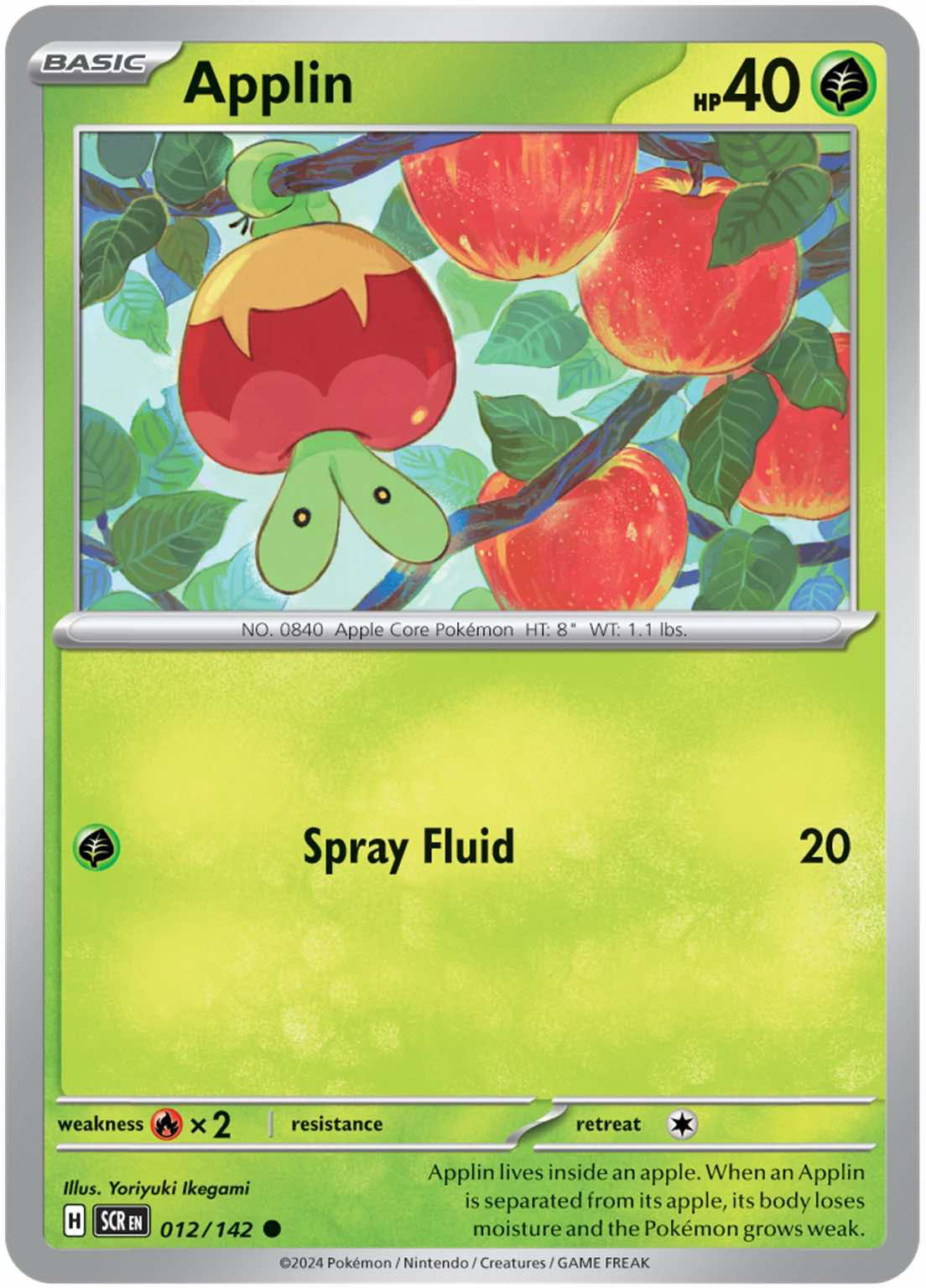 Dipplin Pokémon card.