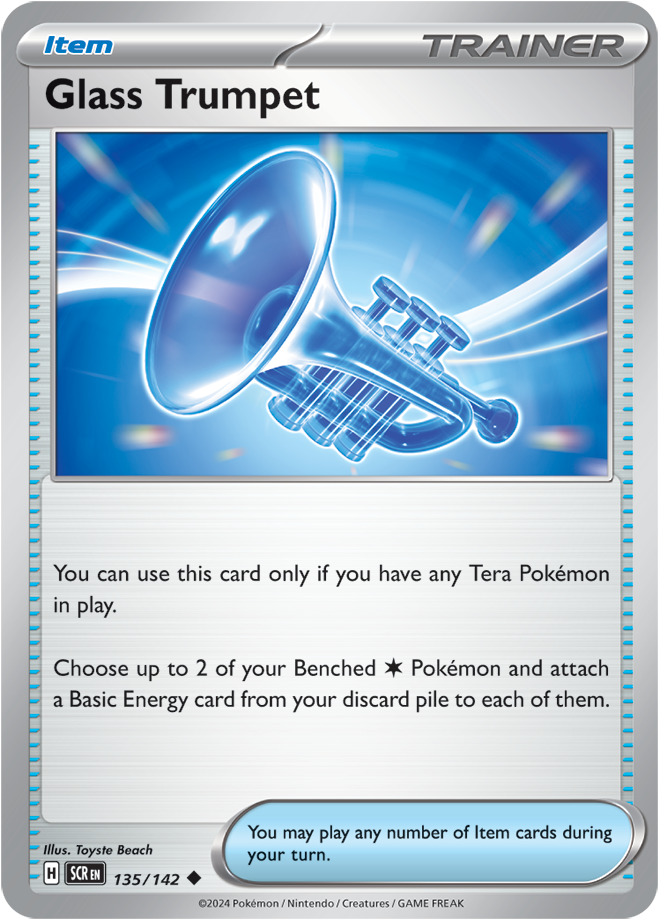 Glass Trumpet Pokémon card.