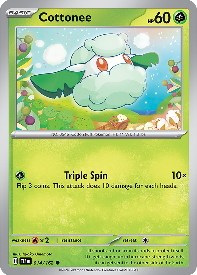 Cottonee Pokémon card.