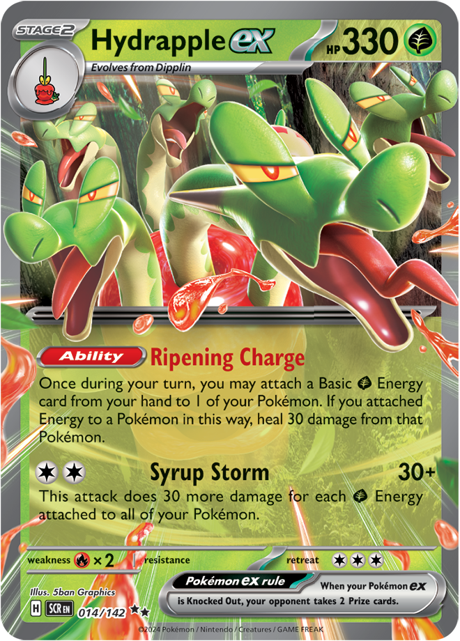 Hydrapple ex Pokémon card.