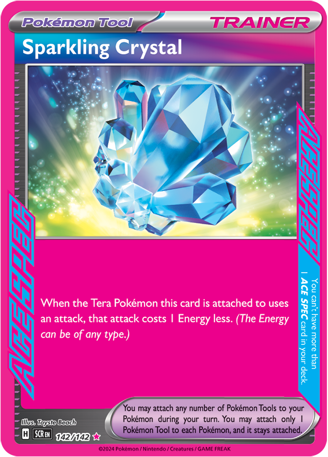 Sparkling Crystal Pokémon card.