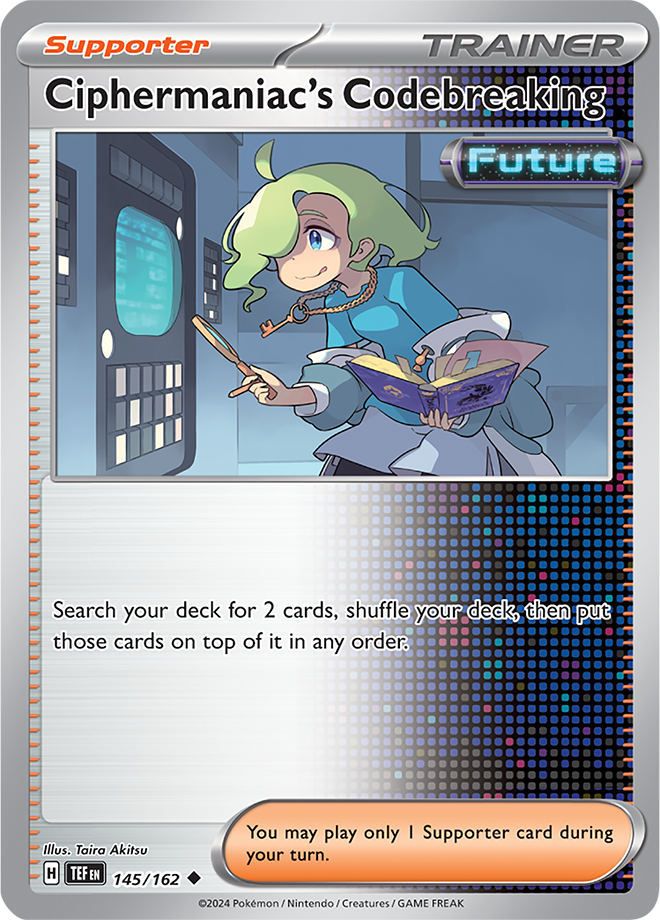 Ciphermaniac's Codebreaking Pokémon card.