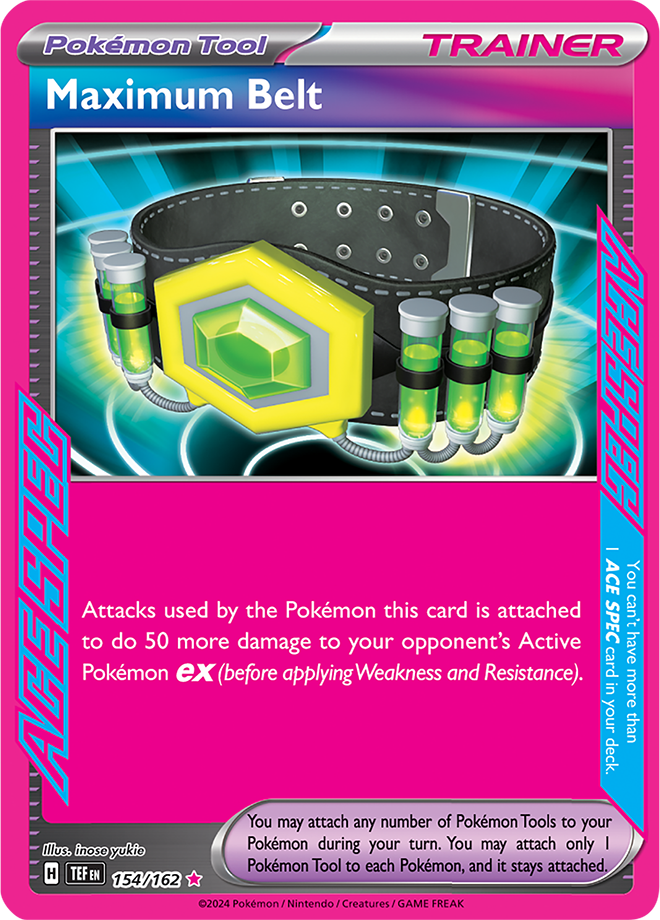 Maximum Belt Pokémon card.