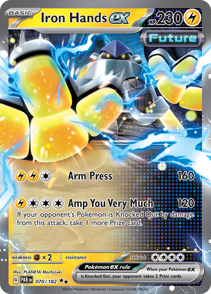 Iron Hands ex Pokémon card.