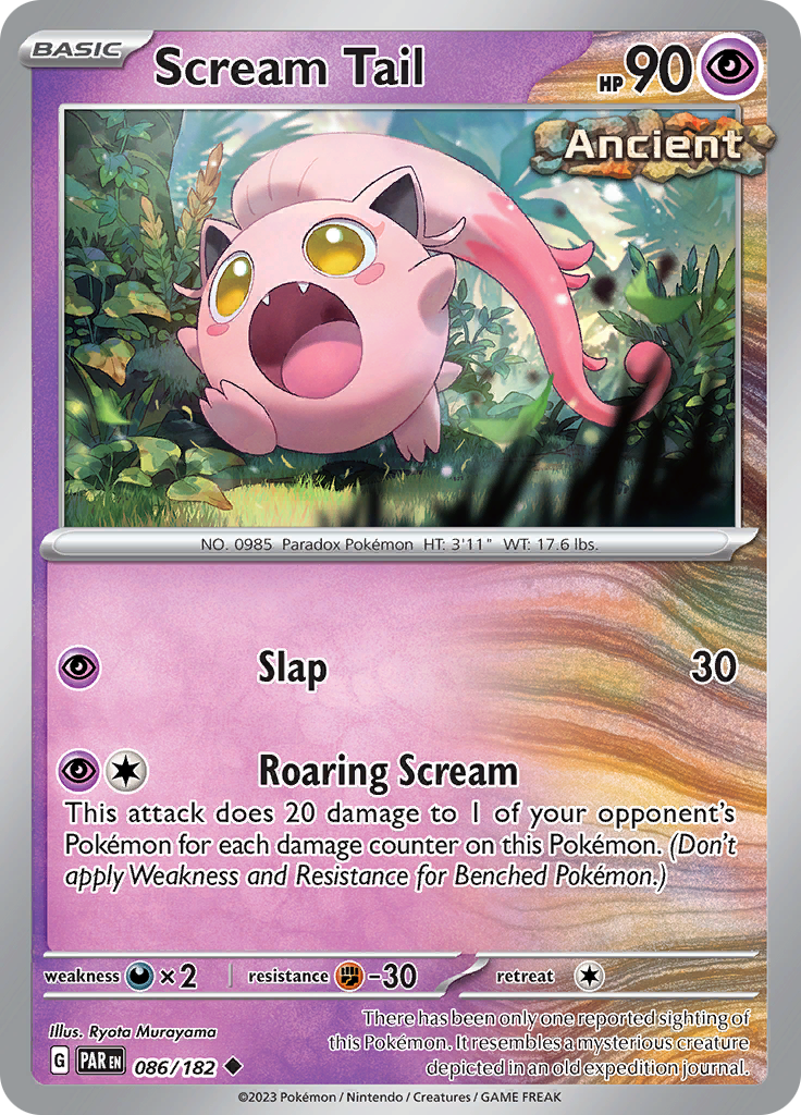 Scream Tail Pokémon card.