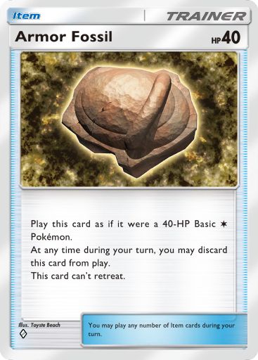 Armor Fossil from Space-Time Smackdown in Pokemon TCG Pocket