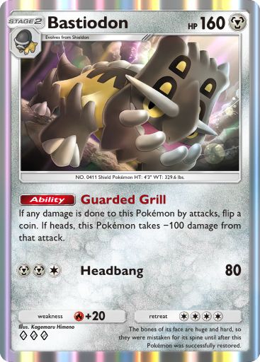 Bastiodon from Space-Time Smackdown in Pokemon TCG Pocket