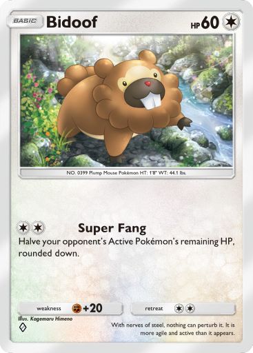 Bidoof from Space-Time Smackdown in Pokemon TCG Pocket