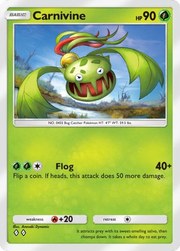 Carnivine from Space-Time Smackdown in Pokemon TCG Pocket