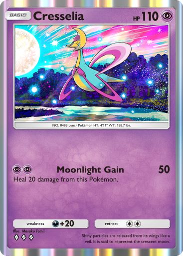 Cresselia from Space-Time Smackdown in Pokemon TCG Pocket