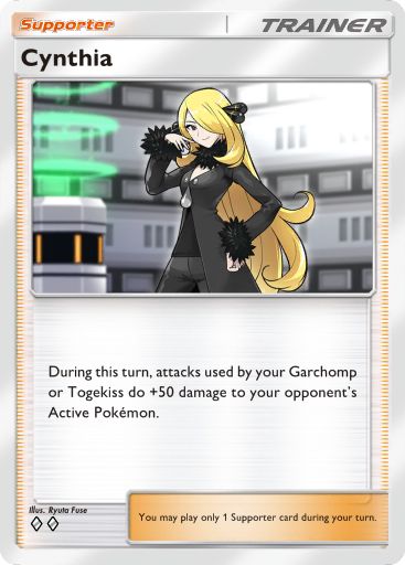 Cynthia from Space-Time Smackdown in Pokemon TCG Pocket