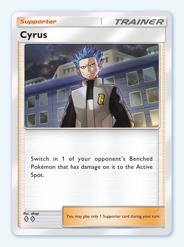 Cyrus from Space-Time Smackdown in Pokemon TCG Pocket