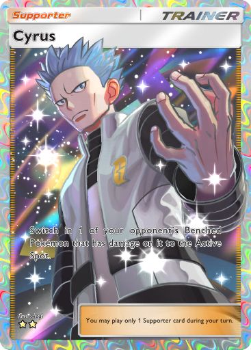 Cyrus full art from Space-Time Smackdown in Pokemon TCG Pocket