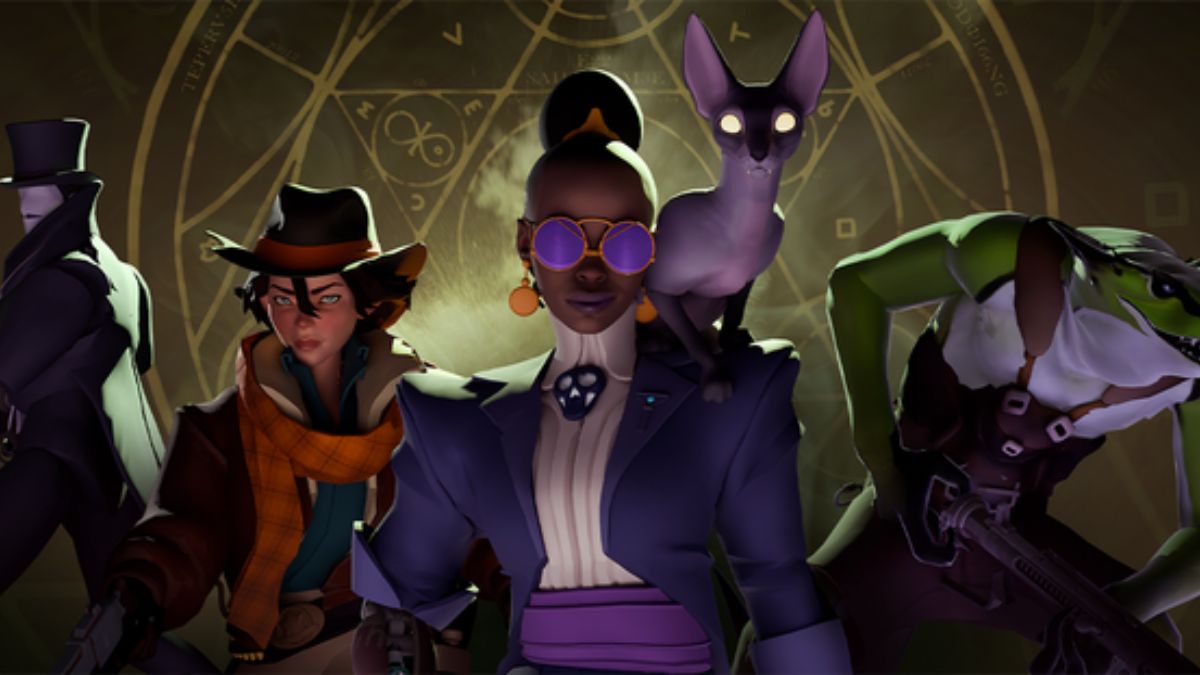 An image of the four new characters added into Deadlock. These include Calico, Holliday, Vyper, and the Magnificent Sinclair.